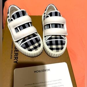Kids burberry gym shoes